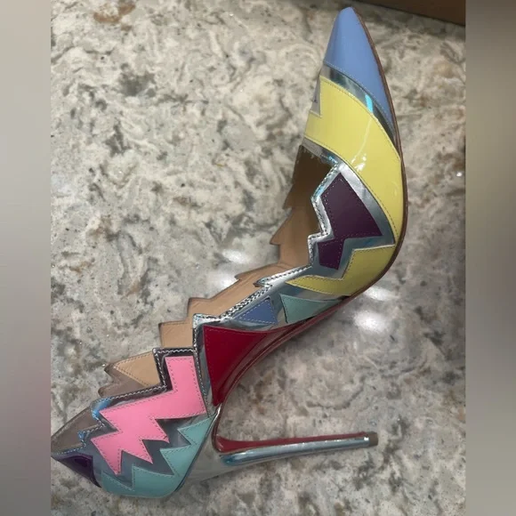 Christian Louboutin Explotek 100 Patent Specchio Heels - Picture 13 of 14
